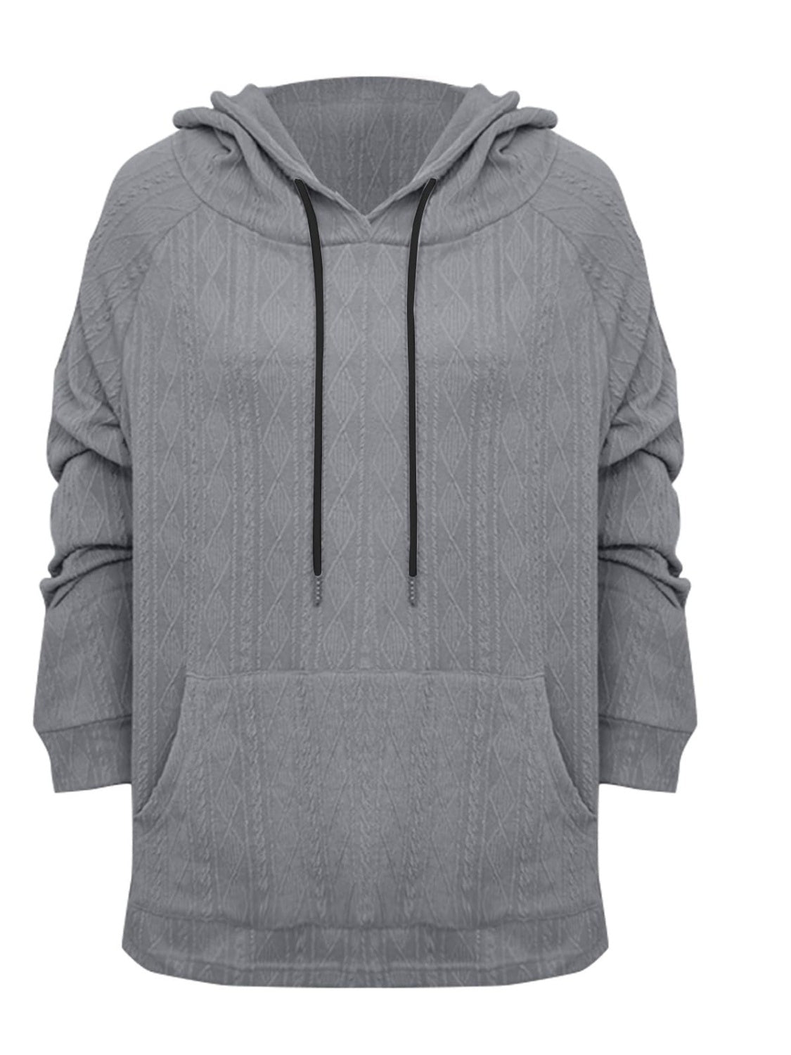 Full Size Drawstring Long Sleeve Hoodie