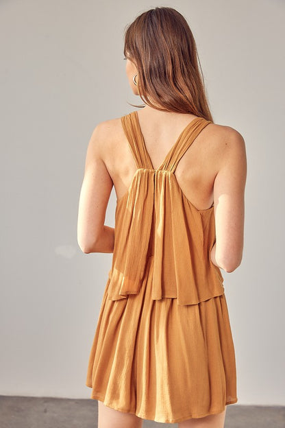 Shirring Detail Romper