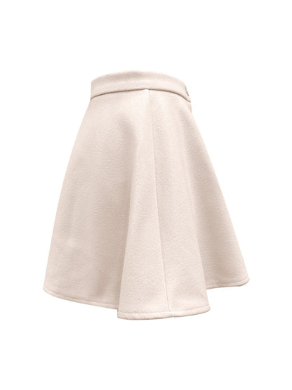 Buttoned Corduroy Mini Skirt