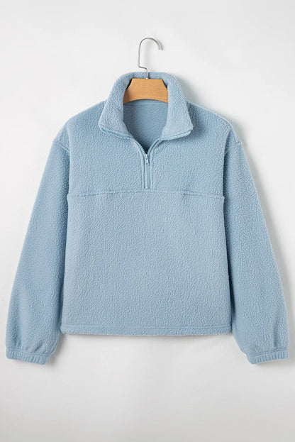 Half Zip Long Sleeve Sweatshirt