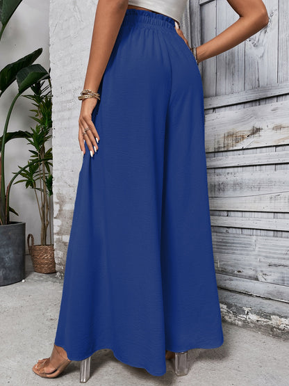 Honey Tied High Waist Wide Leg Pants