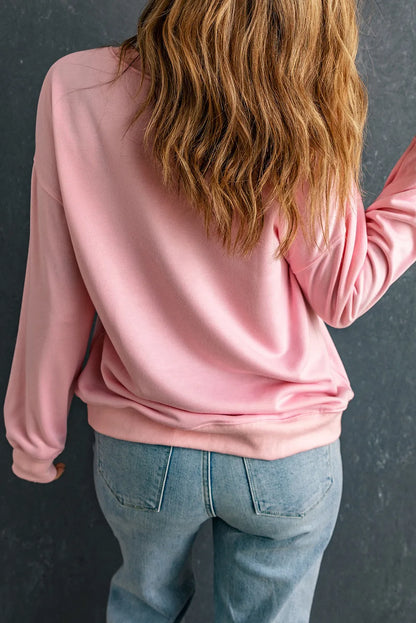 Ghost & Bow Round Neck Long Sleeve Sweatshirt