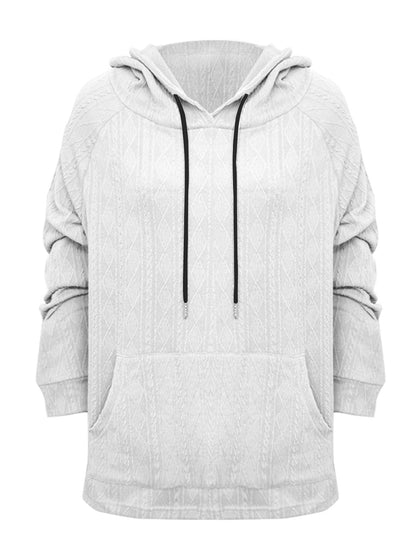 Full Size Drawstring Long Sleeve Hoodie