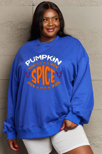 Simply Love Full Size PUMPKIN SPICE Graphic Sweatshirt