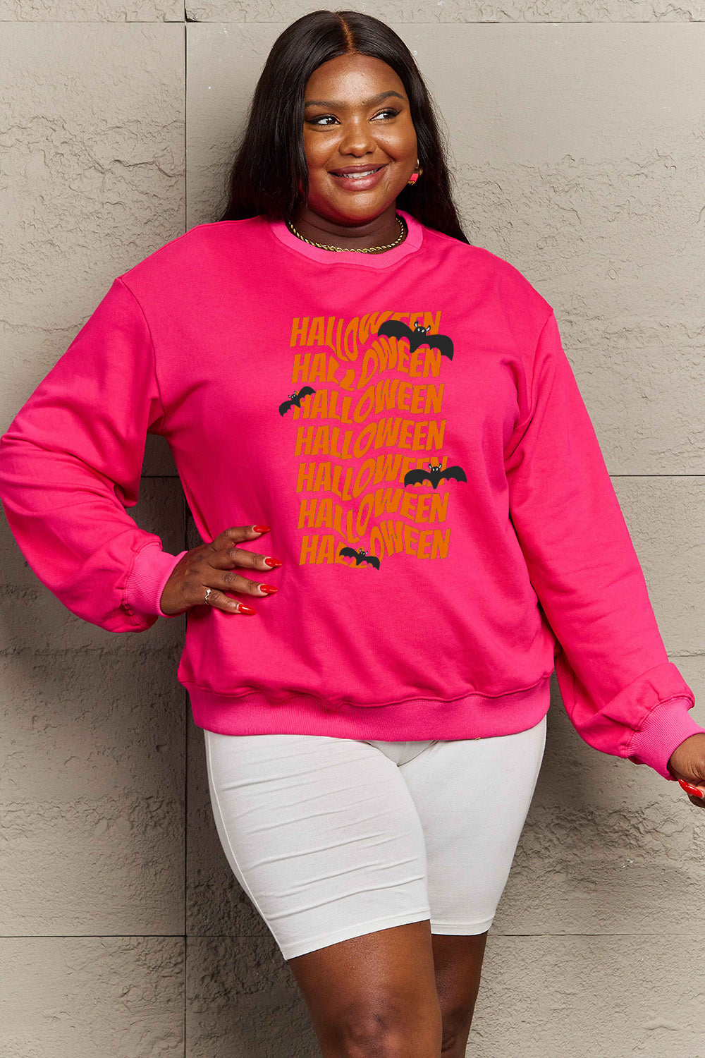 Simply Love Full Size HALLOWEEN Graphic Sweatshirt