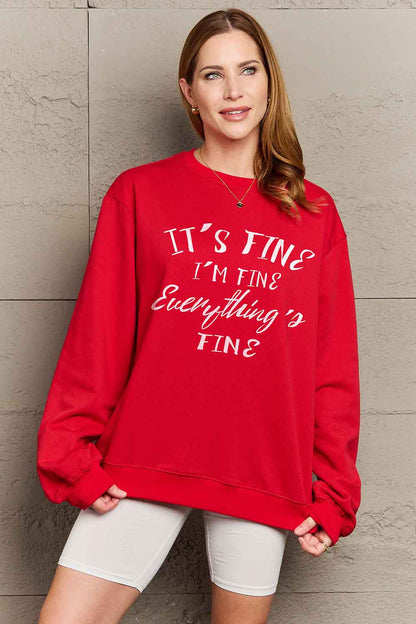 Simply Love Full Size Round Neck Graphic Sweatshirt