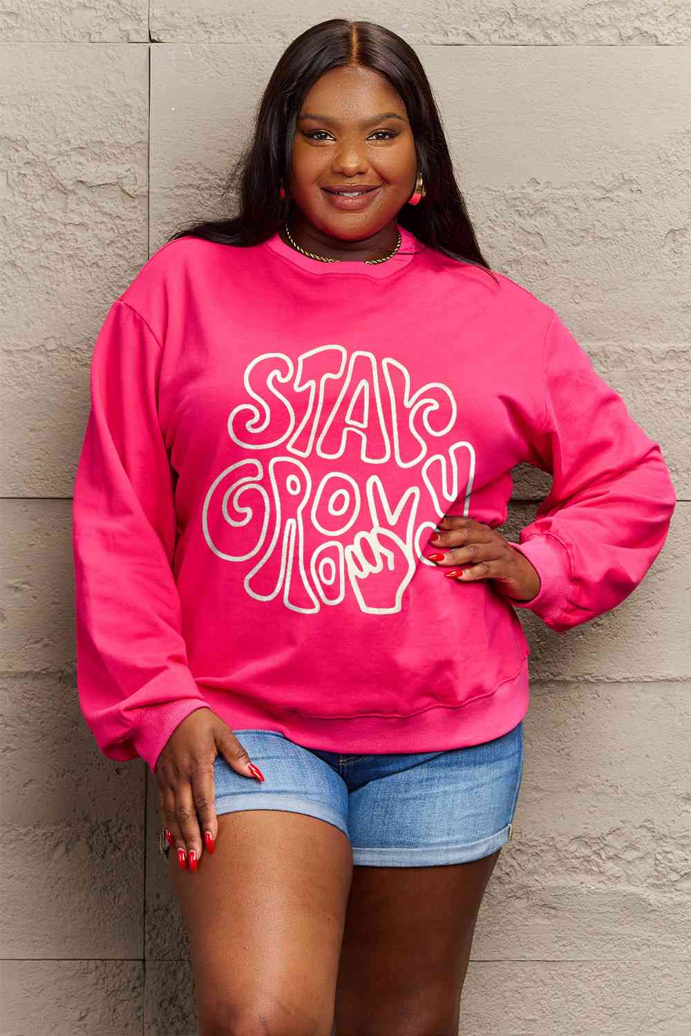 Simply Love Full Size Graphic Sweatshirt