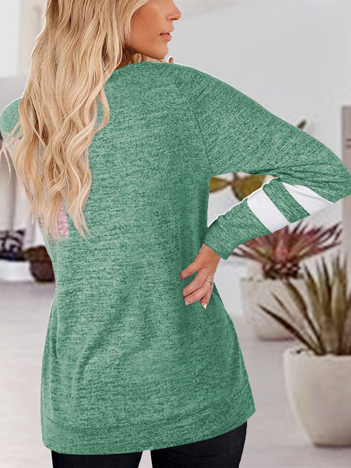 V-Neck Raglan Sleeve T-Shirt