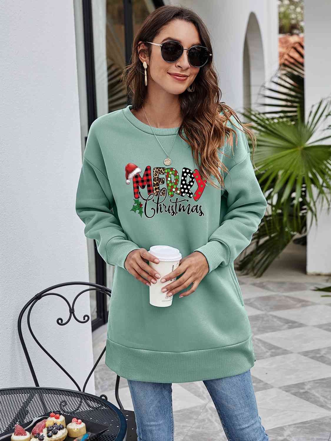 MERRY CHRISTMAS Graphic Sweatshirt